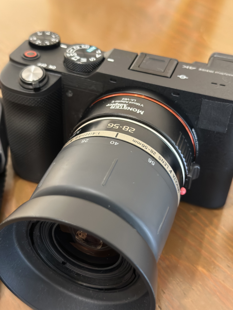 MINOLTA Vectisをデジタルαで使う MONSTER Adapter LA-VE2: ガジェット煩悩